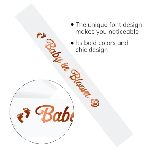 Baby Shower Sash Set - Baby in Bloom & Man Behind the Bump