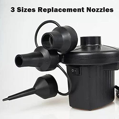 Replacement Air Pump Nozzles Set - 3 Sizes for Inflatable Beds Pools & Toys
