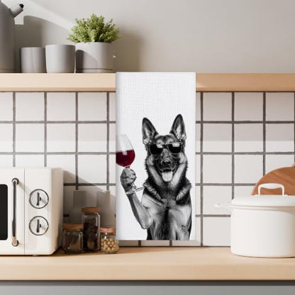 German Shepherd Kitchen Towels - 16x24 Inch Decorative Home Accent - Variation of THIS listing