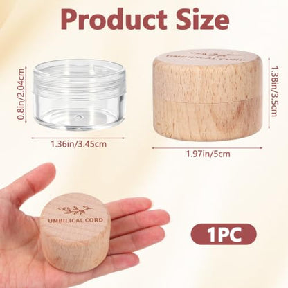 Minimalist Wooden Baby Keepsake Box for Umbilical Cord & Teeth Storage