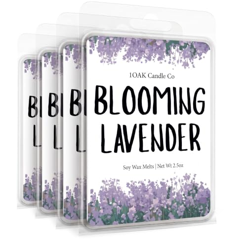 Lavender Wax Melts 10oz (24 Cubes) - Scented Candle Warmer Melts - 4 Pack
