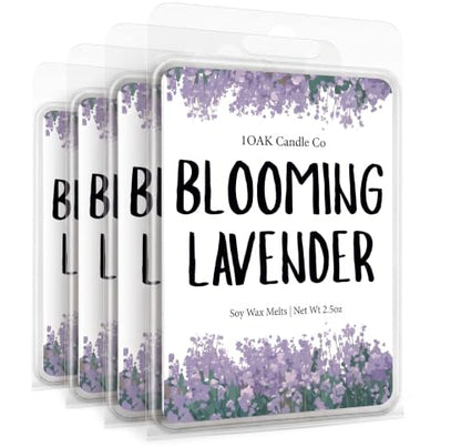 Lavender Wax Melts 10oz (24 Cubes) - Scented Candle Warmer Melts - 4 Pack