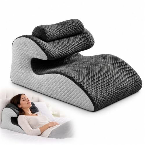 Ergonomic Sleep Wedge Pillow for Acid Reflux & Side Sleep Support