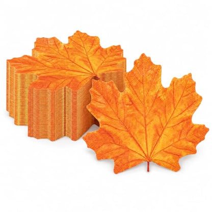 Fall Leaf Luncheon Napkins - Autumn Thanksgiving Maple Leaves Pack of 100