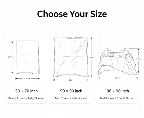 Natural Linen Throw Blanket Twin Size - Breathable, Lightweight Bed Decor