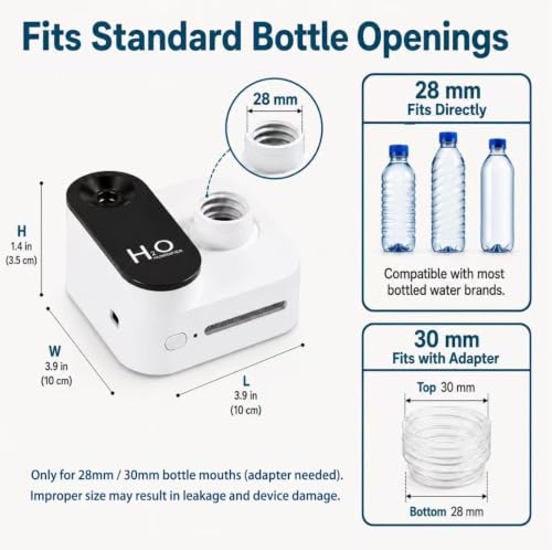Travel Portable Mini Cool Mist Humidifier USB Rechargeable White - Gmuray