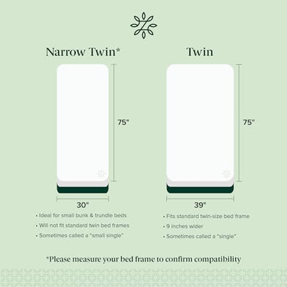 Zinus 6 Inch Foam and Spring Hybrid Mattress [New Version], Twin, Medium Firmness, Durable Support, Certified Safe Foams & Fabric, Mattress in A Box, White