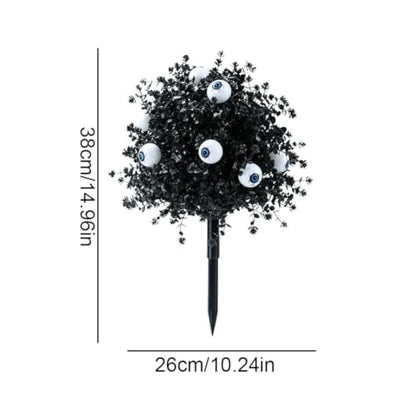 2Pcs Artificial Topiary Bushes for Outdoors Halloween Fall Decoration - Style3