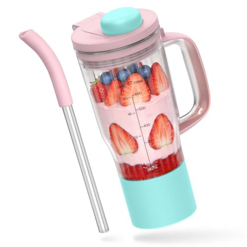 26oz Blender Cup Replacement for Ninja BlendBOSS Personal & CrushBOSS Blenders - Pink Peppercorn