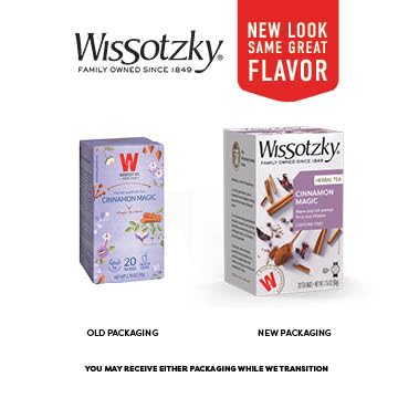 Wissotzky Cinnamon Magic Herbal Tea (3 Pack - 60 Teabags) | Caffeine Free Tea | Warm Cozy Tea Blend