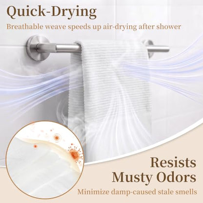 Japanese Exfoliating Shower Towel Cotton for Women - White, 1 Pack