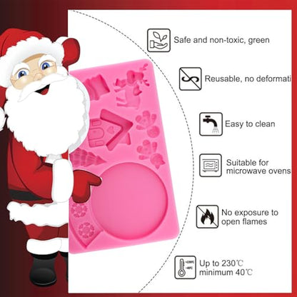 Christmas Crystal Ball Silicone Mold for Cake Decorating & Crafts - Holiday Fondant, Chocolate, Resin