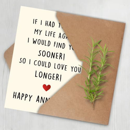 Anniversary Card Gift for Husband Wife - MM-485