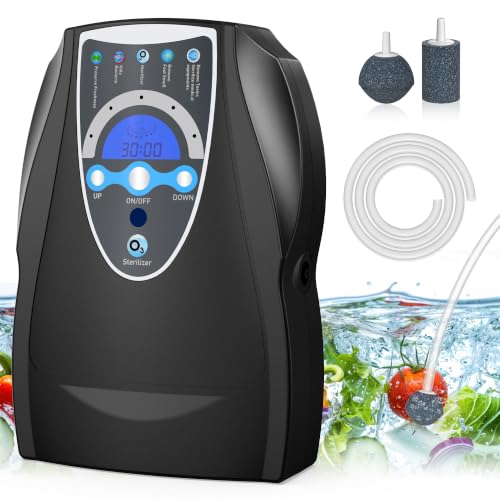 VTAR Ozone Machine Black - 500mg/h Air Water Fruit Purifier & Freshener