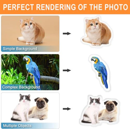 White Custom Face Photo Pillow - Personalized Pet & Face Shaped Cushion - Multiple Sizes