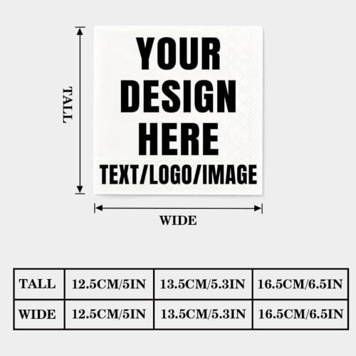 Personalized Cocktail Napkins with Logo for Parties and Events