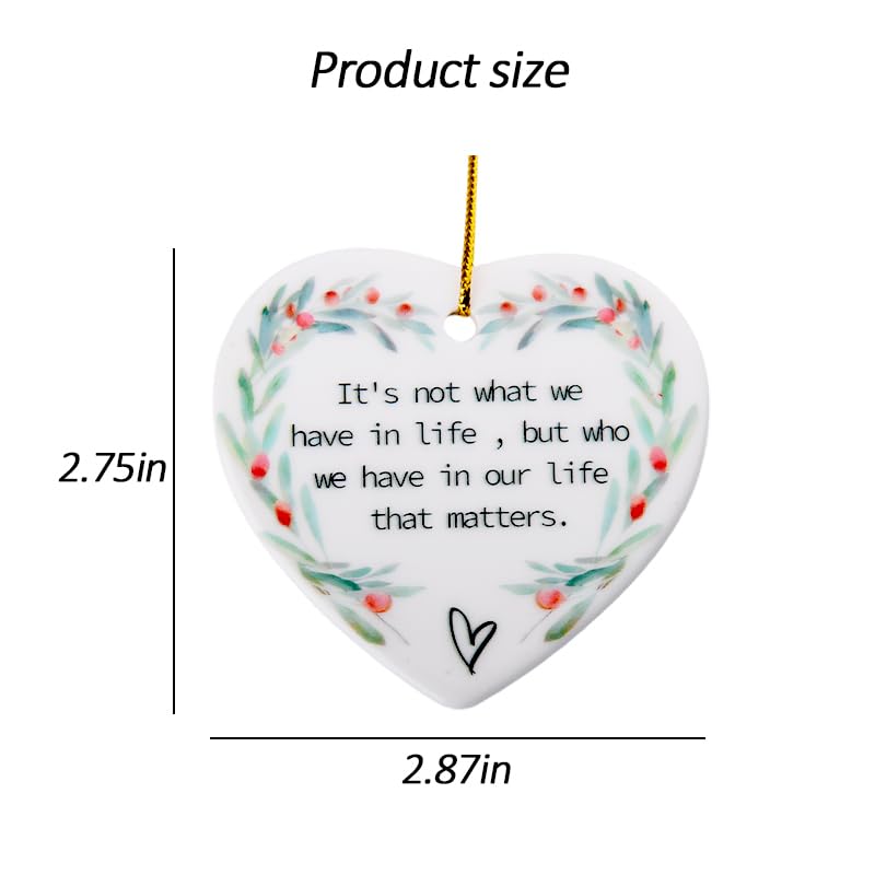 Inspirational Christmas Tree Ornament for Coworkers & Friends - Positive Gift Idea
