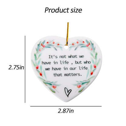 Inspirational Christmas Tree Ornament for Coworkers & Friends - Positive Gift Idea