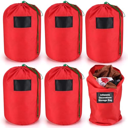 Waterproof Inflatable Storage Bags with Label Blackboard - 6 Pack, 21x12 Inches