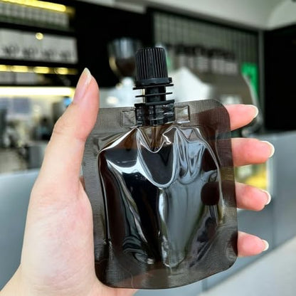 Travel Plastic Flasks with Leak-Proof Caps - 50ml Reusable Pouches