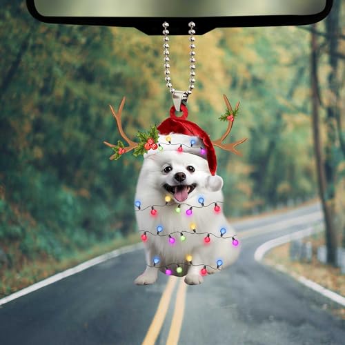 Pomeranian Christmas Ornament Flat Decor - Variation 3
