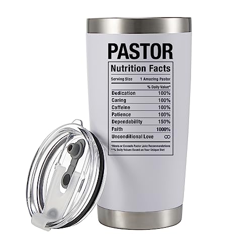 Panvola Pastor Insulated Tumbler 20oz - Custom Gift for Pastor or Clergy