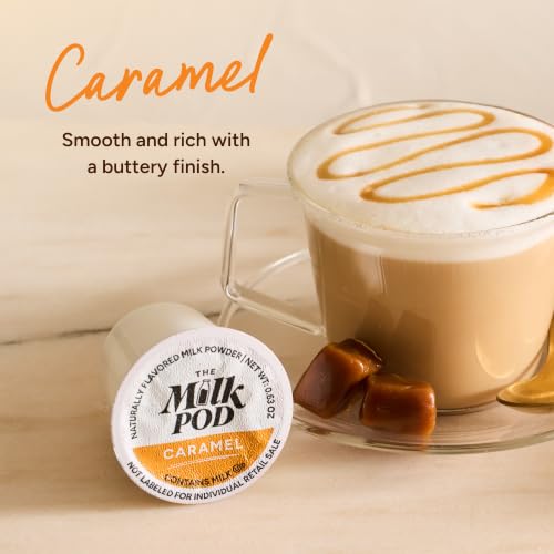 Caramel Latte Milk Pod for Keurig K-Cup - 1 Count, Compatible with Coffee Maker