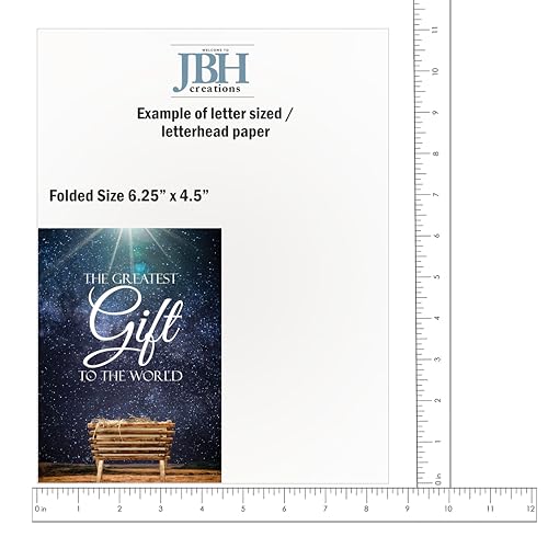 Religious Christmas Card Pack of 24 - Inspirational Holiday Greeting Cards