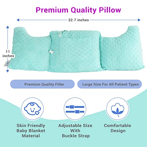 Zomaple Mastectomy Pillow - Post Surgery Pillow, Mastectomy Recovery Must Haves, Breast for After Heart Surgery, Reduction & Augmentation Patients Sleeping, Recovery Seatbelt Protection-Surgery Gift