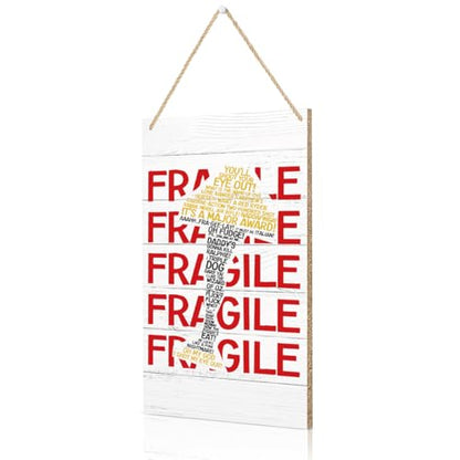 Fragile Christmas Story Leg Lamp Decor Sign - Home Wall or Door Display
