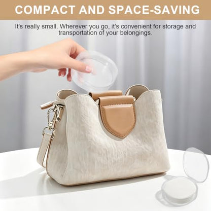 Plastic Cotton Pad Case 4 Pack Airtight Travel Makeup Remover Organizer