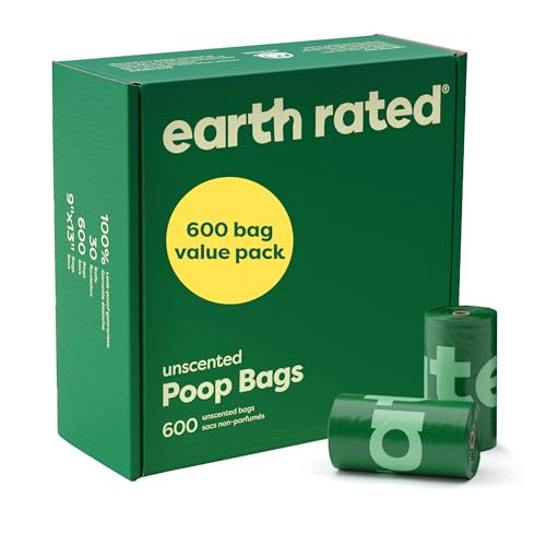 Earth Rated Poop Bags for Dogs Guaranteed Leak Proof and Extra Thick Waste Bag Refill Rolls, Lavender Scented, 120 Bags