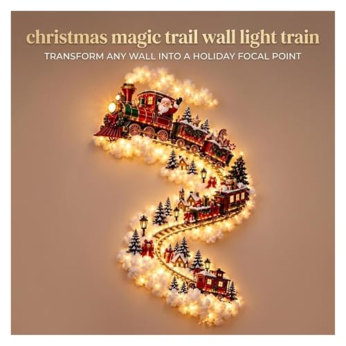 Christmas Magic Trail Wall Light - 3D LED Holiday Decor, Wall Mounted