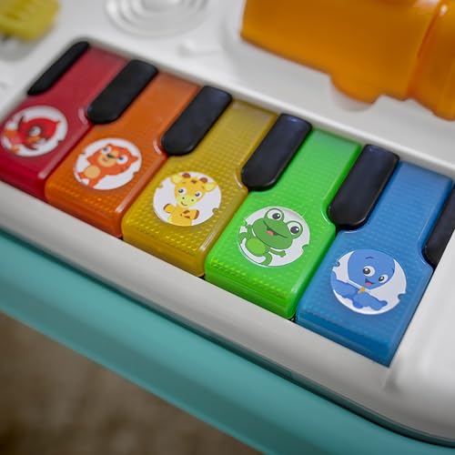 Baby Einstein Musical Mix ‘N Roll 4-in-1 Push Walker, Activity Center, Toddler Table & Floor Toy, 100+ Songs & Phrases, DJ Station with Piano