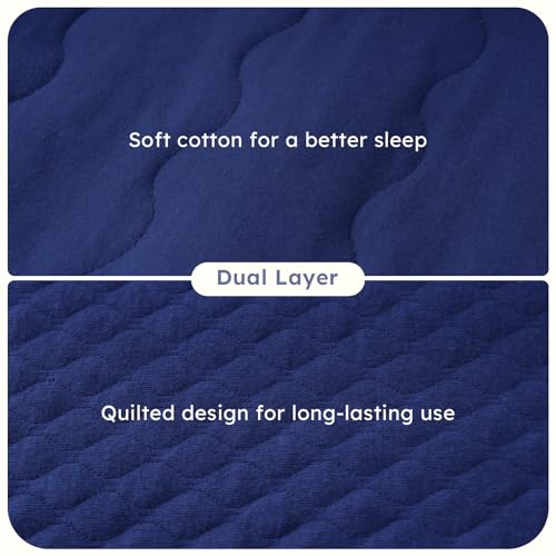 Baby Sleep Sack 0-6 Months 2.5 Tog Quilted Wearable Blanket - Blue, Small