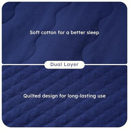 Baby Sleep Sack 0-6 Months 2.5 Tog Quilted Wearable Blanket - Blue, Small