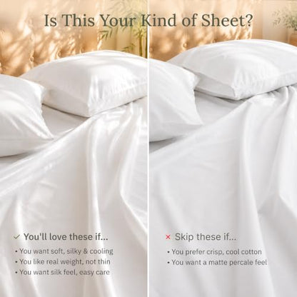 Queen Size Viscose from Bamboo Sheets Dark Olive - Cooling & Silky Soft