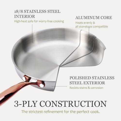 Carote 30-Piece Tri-Ply Stainless Steel Cookware Set - Gold