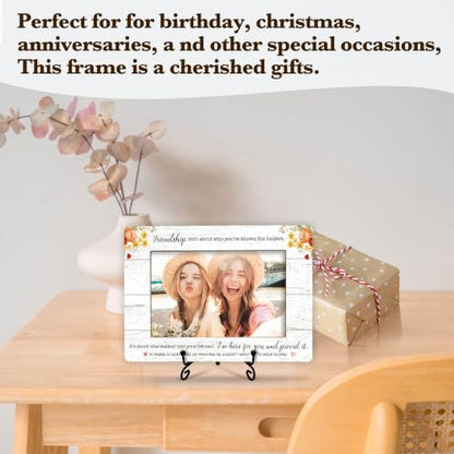 A Friend Is God's Way Photo Frame Gift - Long Distance Friendship Gift for Women & Sisters