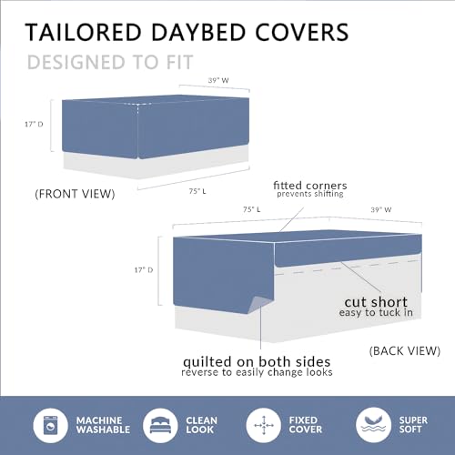 Home Soft Things Geometric Taupe Daybed Bedding Cover Set - 75 x 39 Inches