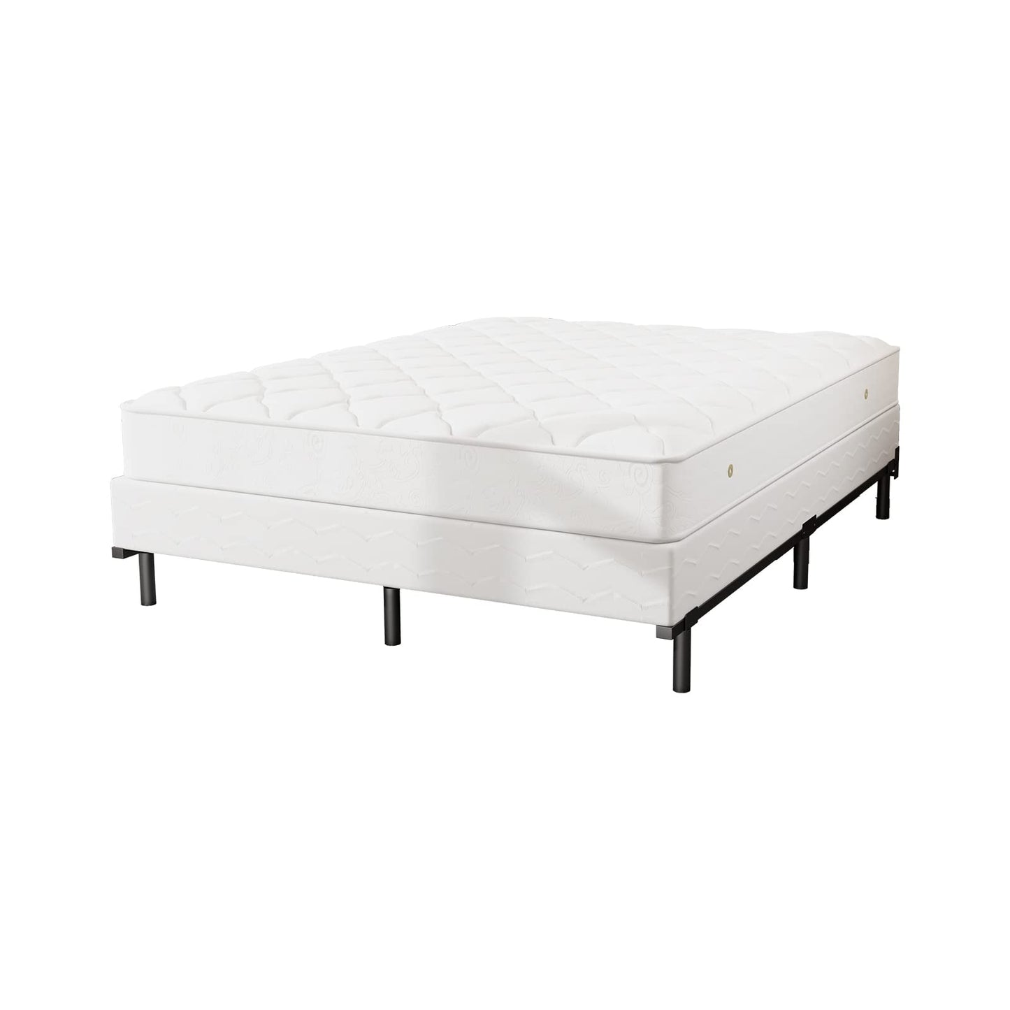 NEW JETO Metal Bed Frame,Sturdy Platform,Heavy Duty Sturdy Bed Frame Black King,9 Legs Support,Easy to Assemble,Without Taking Up Space and Easy to Move