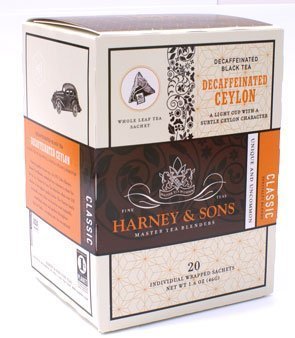 Decaf Ceylon, Box of 20 Wrapped Sachets by Harney & Sons [Foods]