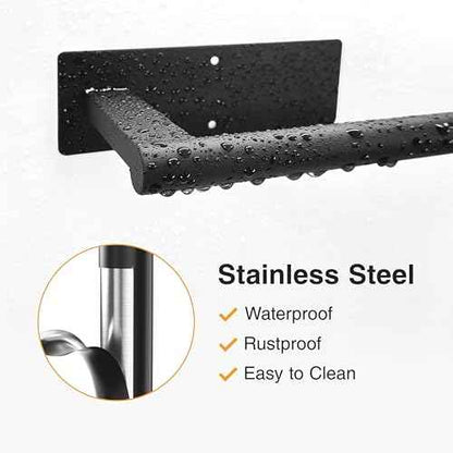 Paper Towel Holder Under Cabinet: Self-Adhesive or Drilling Paper Towel Dispenser - Stainless Steel Paper Towel Roll Holder