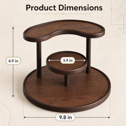 Wood Look 3-Tier Perfume & Jewelry Organizer for Vanity & Bathroom
