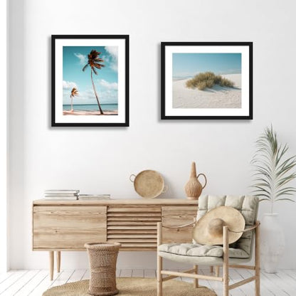 20x24 Wood Picture Frame Set of 4 Wall Mount Black - Fits 16x20 & 20x24 Photos