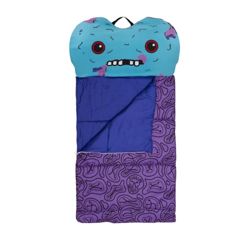 Kids Slumber Bag with Attached Pillow - 27x55 Inch Sleepover Bedding