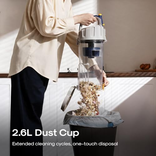 Upright Vacuum Cleaner for Home with Anti-Tangle Brush Roll, Pet Hair Removal