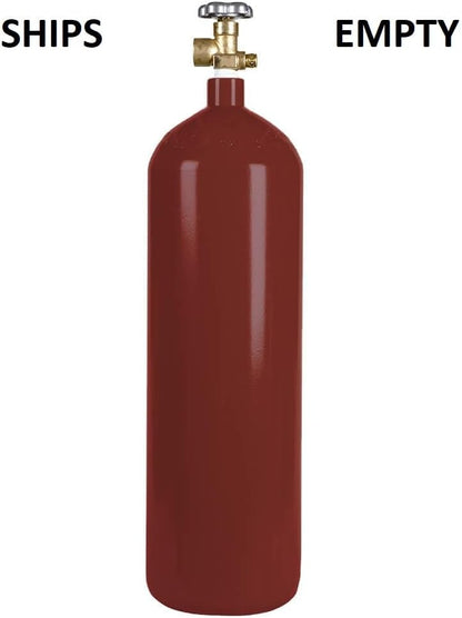 New 60 cu ft Steel Argon Gas Cylinder with CGA580 Valve