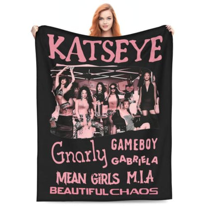 Korean Girl Group Poster Blanket - Ultra Soft Velvet Throw 50x40 Style3