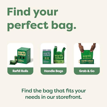 Earth Rated Poop Bags for Dogs Guaranteed Leak Proof and Extra Thick Waste Bag Refill Rolls, Lavender Scented, 120 Bags